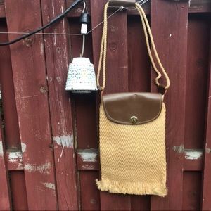 Vintage Straw Hippie Hobo Bag